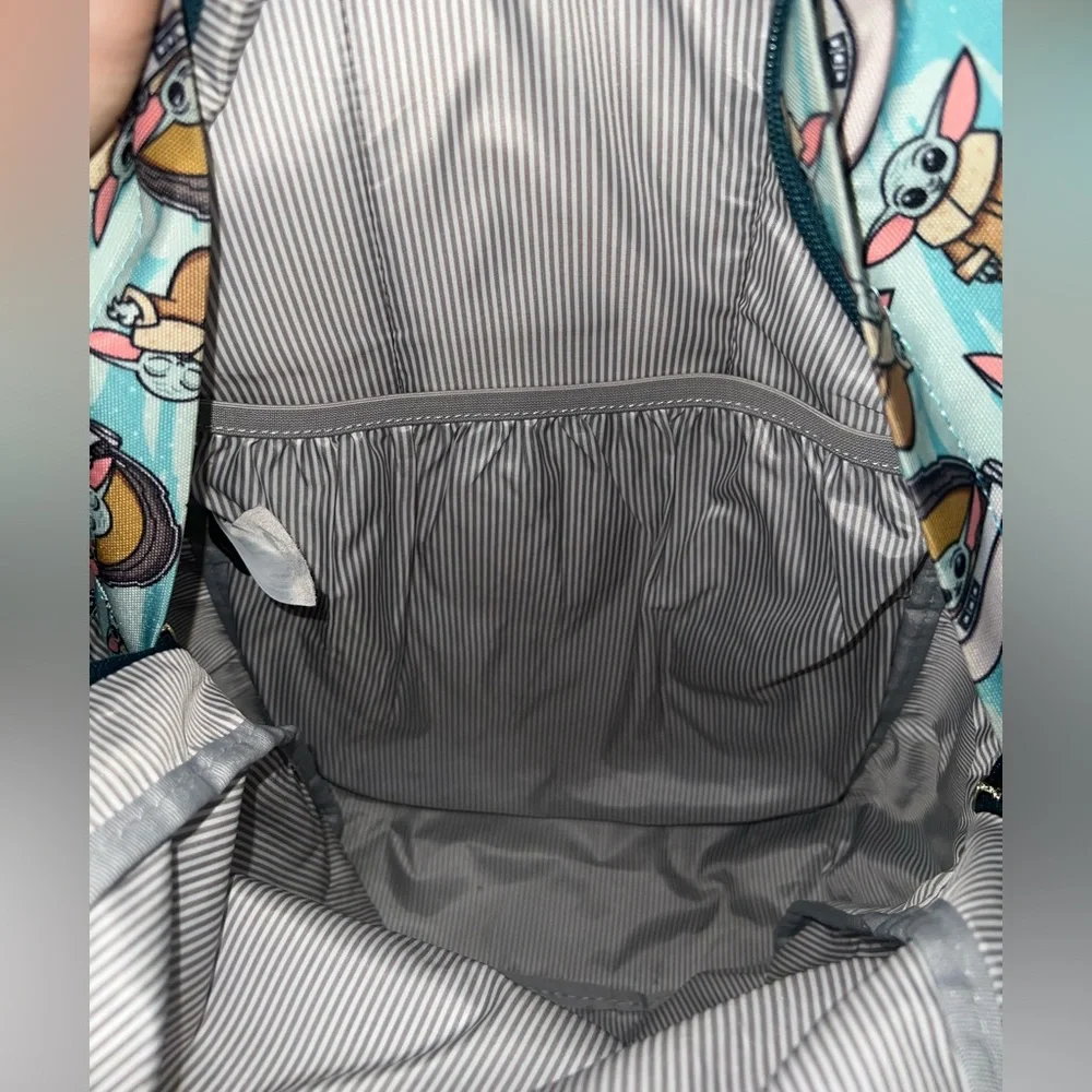 Loungefly Star Wars Baby Yoda Teal Backpack and pencil pouch